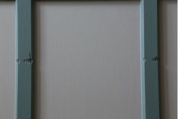 くすんだグリーン×グレーペイント!おしゃれなガラス戸2枚セット