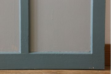 くすんだグリーン×グレーペイント!おしゃれなガラス戸2枚セット