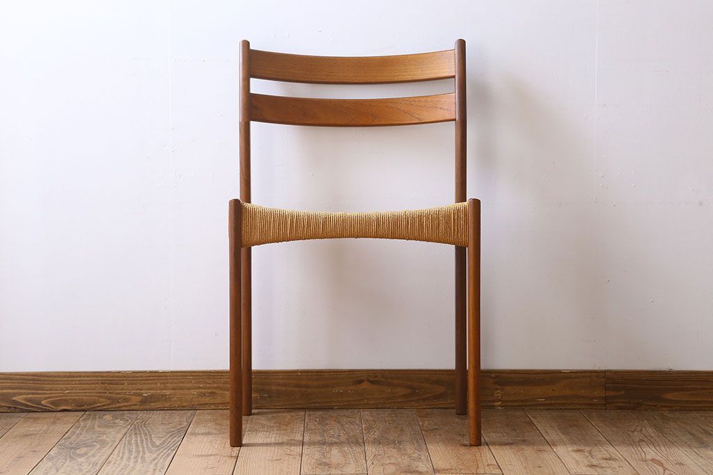 ヴィンテージ家具　北欧ビンテージ　ペーパーコードチェア(ダイニングチェア)(1)