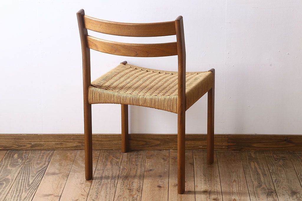 ヴィンテージ家具　北欧ビンテージ　ペーパーコードチェア(ダイニングチェア)(1)