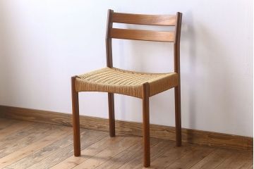 ヴィンテージ家具　北欧ビンテージ　ペーパーコードチェア(ダイニングチェア)(2)