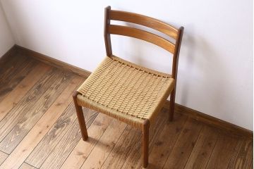 ヴィンテージ家具　北欧ビンテージ　ペーパーコードチェア(ダイニングチェア)(2)