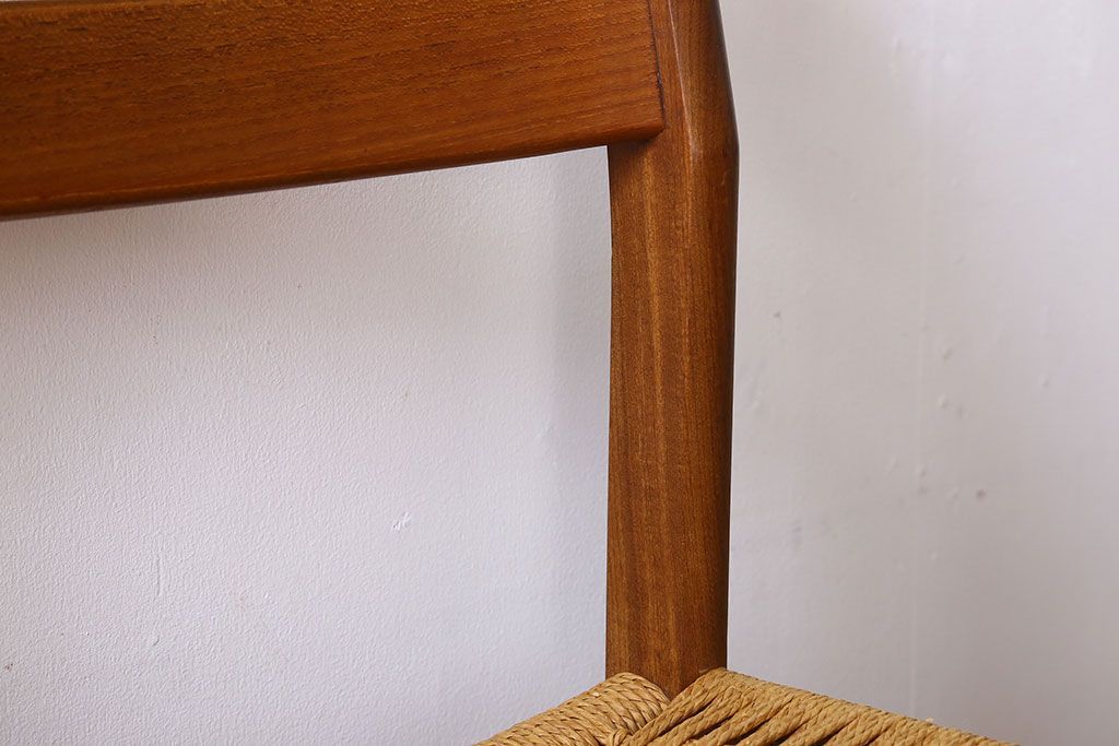 ヴィンテージ家具　北欧ビンテージ　ペーパーコードチェア(ダイニングチェア)(2)