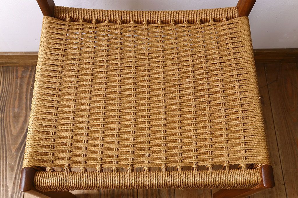 ヴィンテージ家具　北欧ビンテージ　ペーパーコードチェア(ダイニングチェア)(2)
