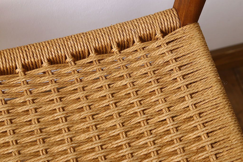 ヴィンテージ家具　北欧ビンテージ　ペーパーコードチェア(ダイニングチェア)(2)