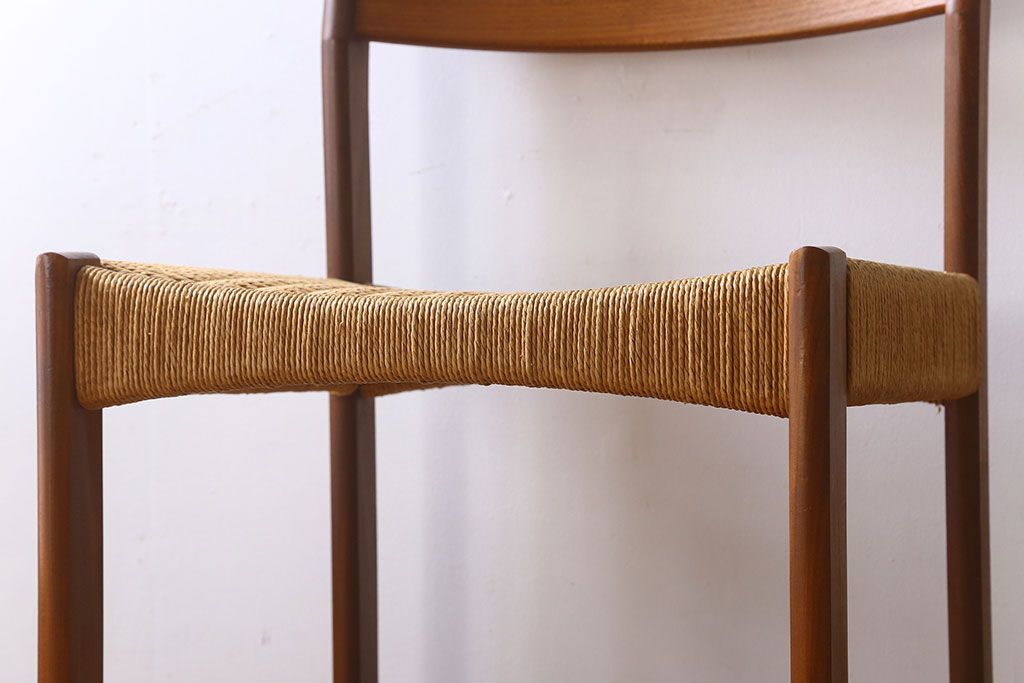 ヴィンテージ家具　北欧ビンテージ　ペーパーコードチェア(ダイニングチェア)(2)