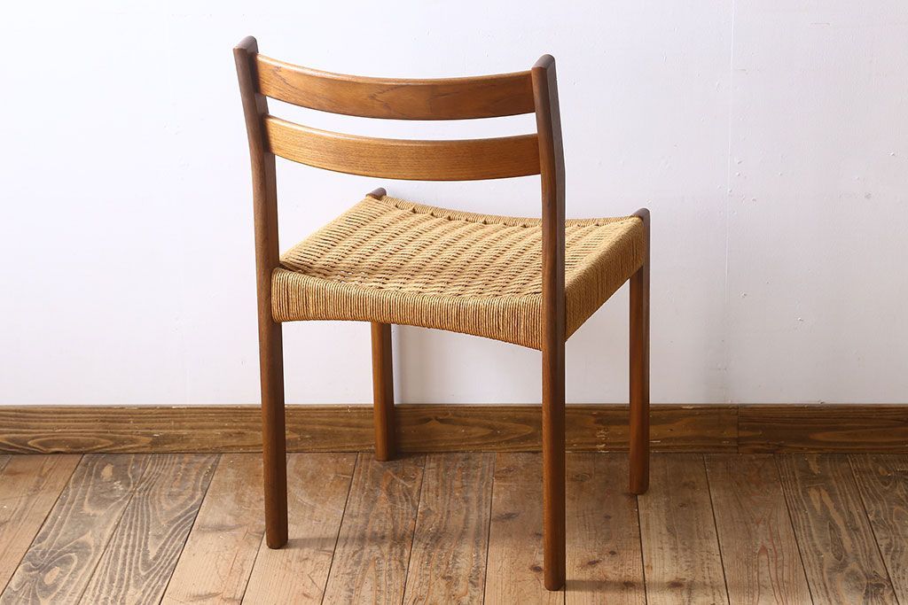 ヴィンテージ家具　北欧ビンテージ　ペーパーコードチェア(ダイニングチェア)(2)