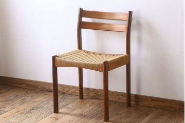ヴィンテージ家具　北欧ビンテージ　ペーパーコードチェア(ダイニングチェア)(3)