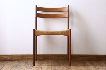 ヴィンテージ家具　北欧ビンテージ　ペーパーコードチェア(ダイニングチェア)(3)