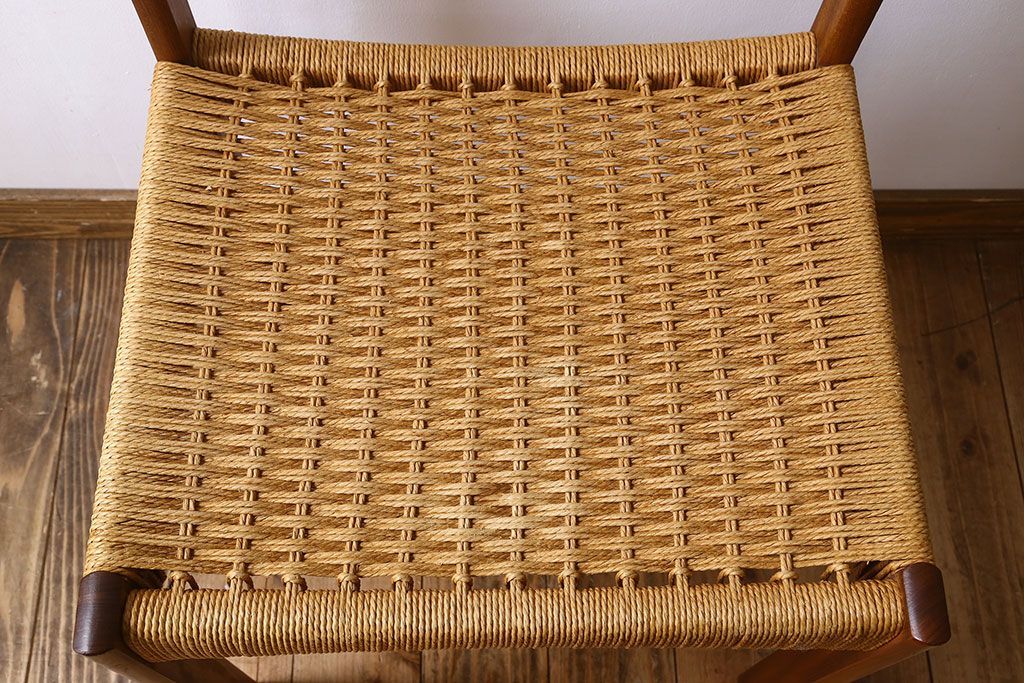 ヴィンテージ家具　北欧ビンテージ　ペーパーコードチェア(ダイニングチェア)(3)