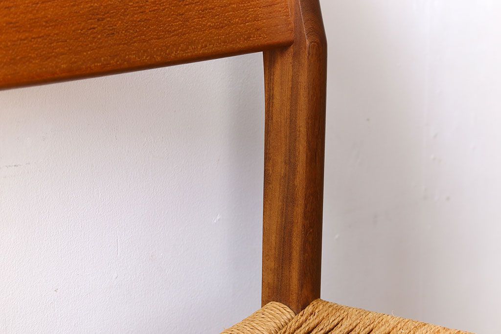 北欧家具　ビンテージ　ペーパーコードチェア(ダイニングチェア)(1)