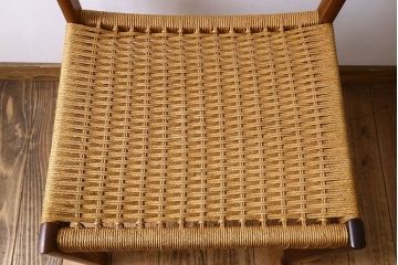北欧家具　ビンテージ　ペーパーコードチェア(ダイニングチェア)(1)
