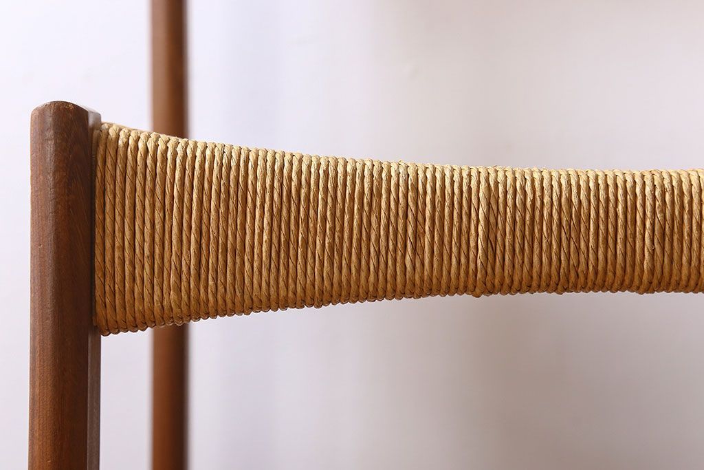 北欧家具　ビンテージ　ペーパーコードチェア(ダイニングチェア)(1)