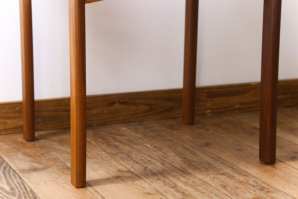 北欧家具　ビンテージ　ペーパーコードチェア(ダイニングチェア)(1)