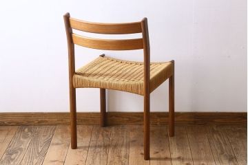 北欧家具　ビンテージ　ペーパーコードチェア(ダイニングチェア)(1)