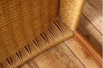 北欧家具　ビンテージ　ペーパーコードチェア(ダイニングチェア)(1)