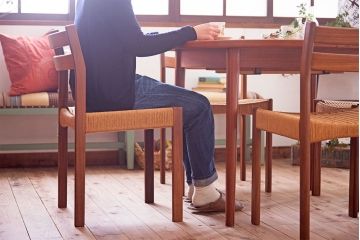 北欧家具　ビンテージ　ペーパーコードチェア(ダイニングチェア)(2)