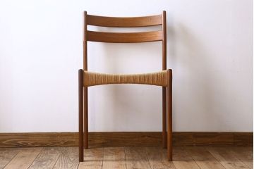 北欧家具　ビンテージ　ペーパーコードチェア(ダイニングチェア)(2)