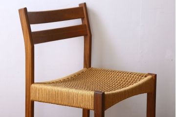 北欧家具　ビンテージ　ペーパーコードチェア(ダイニングチェア)(2)