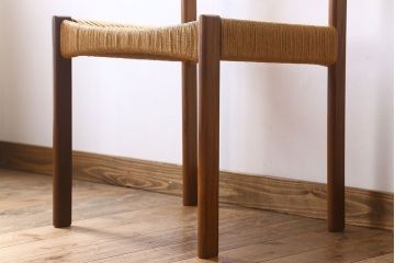 北欧家具　ビンテージ　ペーパーコードチェア(ダイニングチェア)(2)