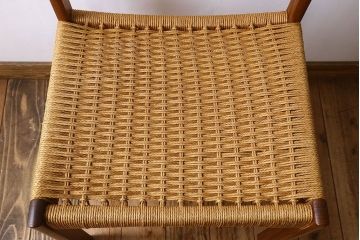 北欧家具　ビンテージ　ペーパーコードチェア(ダイニングチェア)(2)