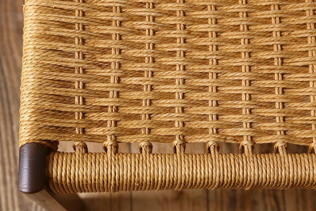 北欧家具　ビンテージ　ペーパーコードチェア(ダイニングチェア)(2)