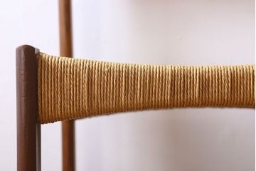 北欧家具　ビンテージ　ペーパーコードチェア(ダイニングチェア)(2)