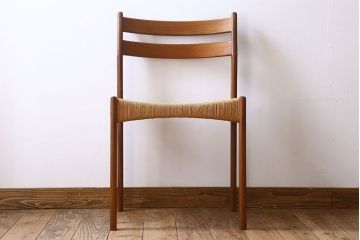 北欧家具　ビンテージ　ペーパーコードチェア(ダイニングチェア)(3)