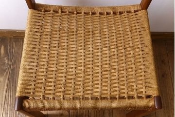 北欧家具　ビンテージ　ペーパーコードチェア(ダイニングチェア)(3)