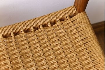 北欧家具　ビンテージ　ペーパーコードチェア(ダイニングチェア)(3)