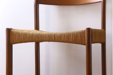 北欧家具　ビンテージ　ペーパーコードチェア(ダイニングチェア)(3)