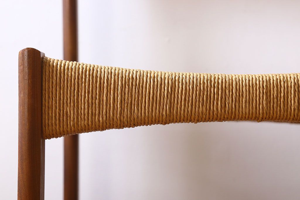 北欧家具　ビンテージ　ペーパーコードチェア(ダイニングチェア)(3)