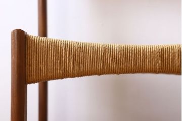 北欧家具　ビンテージ　ペーパーコードチェア(ダイニングチェア)(3)