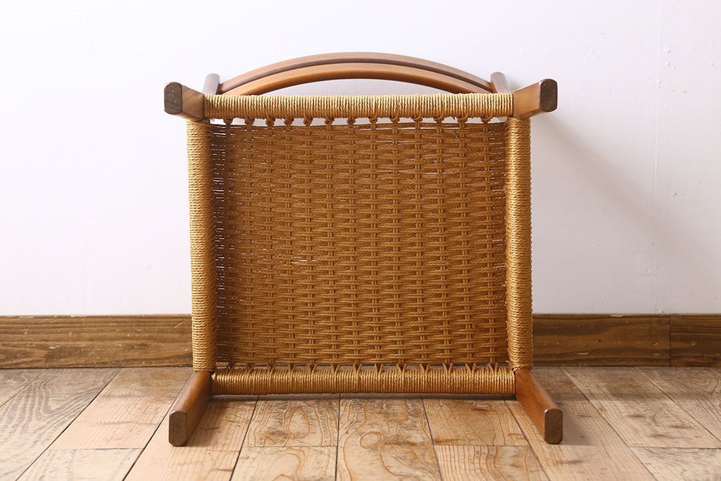 北欧家具　ビンテージ　ペーパーコードチェア(ダイニングチェア)(3)