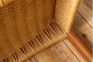 北欧家具　ビンテージ　ペーパーコードチェア(ダイニングチェア)(3)