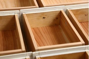 アンティーク家具　フランスアンティーク　アイボリーペイント　小引き出し(ドロワー)