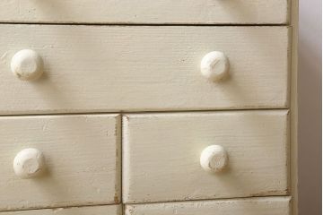 アンティーク家具　フランスアンティーク　アイボリーペイント　小引き出し(ドロワー)