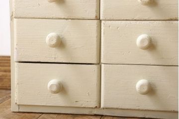 アンティーク家具　フランスアンティーク　アイボリーペイント　小引き出し(ドロワー)