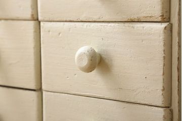 アンティーク家具　フランスアンティーク　アイボリーペイント　小引き出し(ドロワー)