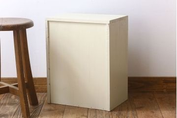 アンティーク家具　フランスアンティーク　アイボリーペイント　小引き出し(ドロワー)