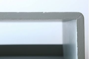 アンティーク家具　7杯引き出し付き!和製アンティークのペイント収納棚(戸棚)
