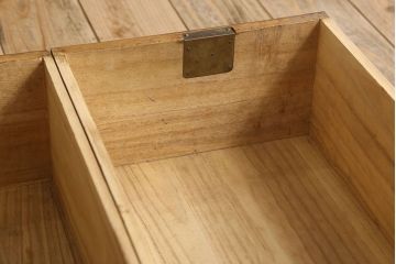 アンティーク家具　7杯引き出し付き!和製アンティークのペイント収納棚(戸棚)