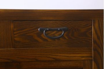 中古　民芸家具　国産　手作り　五尺　栗無垢材製!収納箪笥サイドボード(水屋箪笥)(定価約35万円)