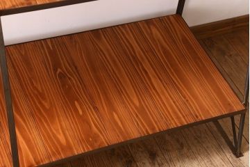 ラフジュ工房オリジナル　アイアンフレームのディスプレイラック【大】(陳列棚・飾り棚)(2)