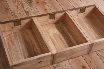 アンティーク家具　総桐材製!シンプルな鉄脚付きローボード