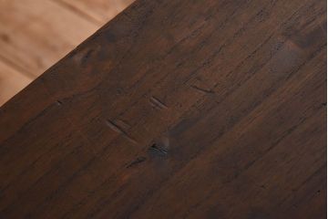 アンティーク家具　総桐材製!シンプルな鉄脚付きローボード