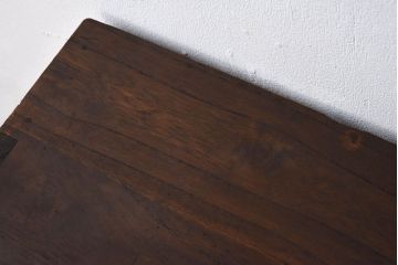 アンティーク家具　総桐材製!シンプルな鉄脚付きローボード