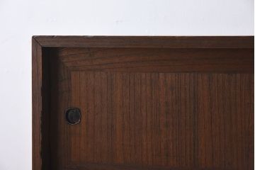 アンティーク家具　総桐材製!シンプルな鉄脚付きローボード