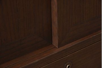 アンティーク家具　総桐材製!シンプルな鉄脚付きローボード