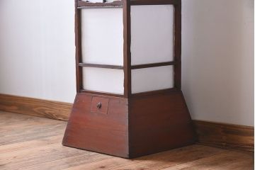 江戸明治期!和製アンティークの行灯(フロアスタンド)
